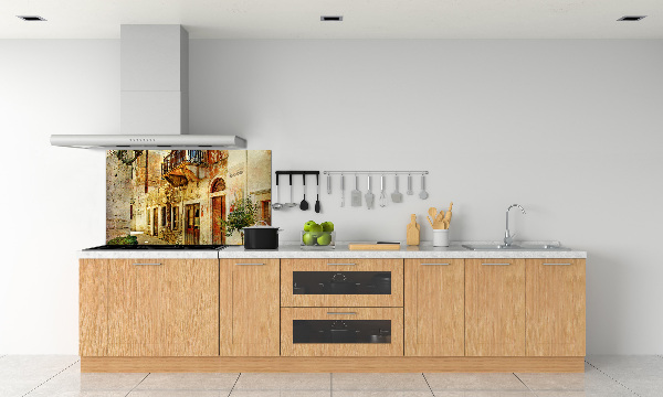 Panel do kuchni Uliczki w Grecji