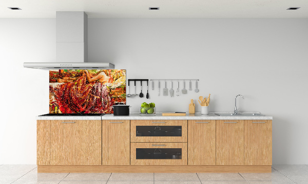 Panel do kuchni Śpiąca kobieta