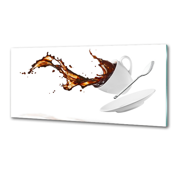 Panel dekor szkło Rozlana kawa