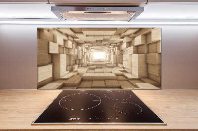 Panel do kuchni Drewniany tunel