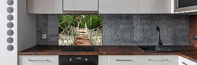 Panel dekor szkło Most linowy