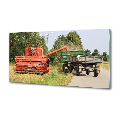 Panel szklany do kuchni Kombajn