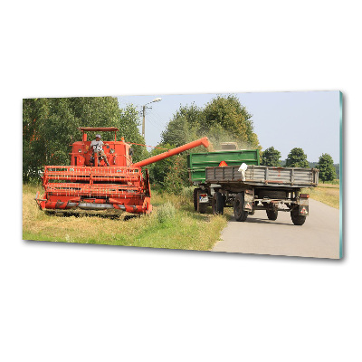 Panel szklany do kuchni Kombajn