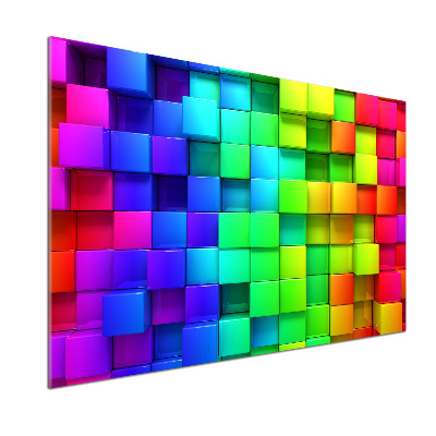 Keuken achterwand Kleurrijke dozen