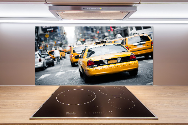 Achterwand keuken New Yorkse taxi's