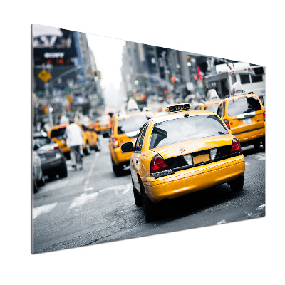 Achterwand keuken New Yorkse taxi's