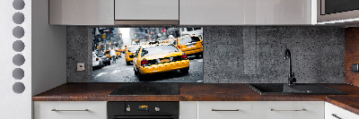 Achterwand keuken New Yorkse taxi's