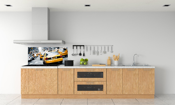 Achterwand keuken New Yorkse taxi's