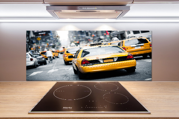Achterwand keuken New Yorkse taxi's