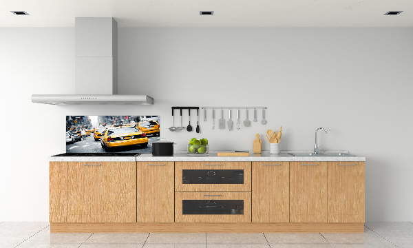 Achterwand keuken New Yorkse taxi's