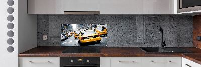 Achterwand keuken New Yorkse taxi's