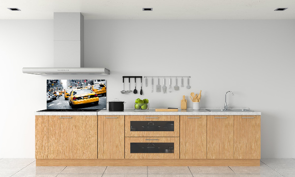 Achterwand keuken New Yorkse taxi's