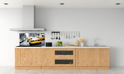 Achterwand keuken New Yorkse taxi's