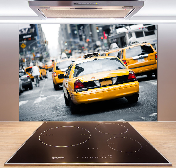 Achterwand keuken New Yorkse taxi's