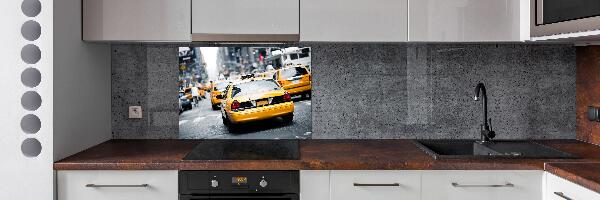 Achterwand keuken New Yorkse taxi's