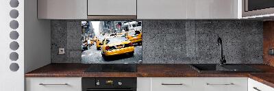 Achterwand keuken New Yorkse taxi's