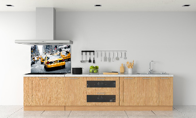 Achterwand keuken New Yorkse taxi's