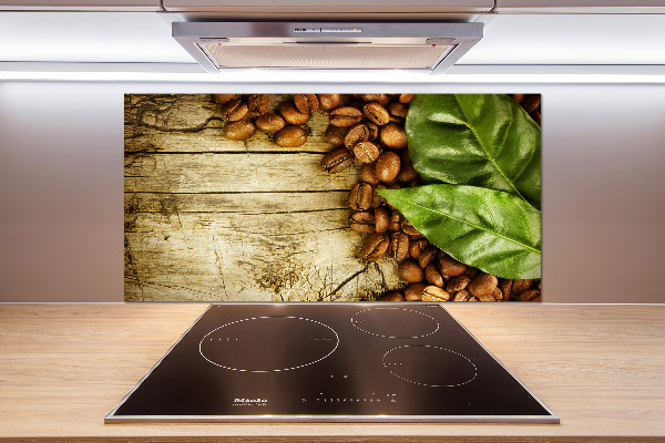 Panel lacobel Kawa i liść laurowy