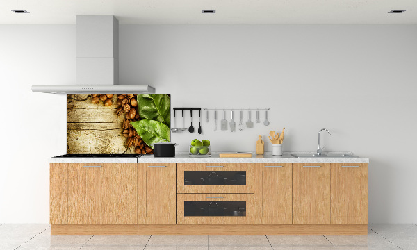 Spatscherm keuken Koffie en laurierblad