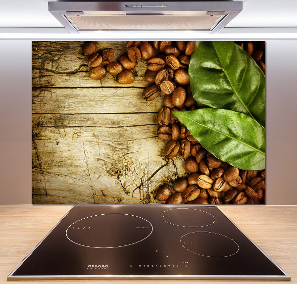 Panel lacobel Kawa i liść laurowy