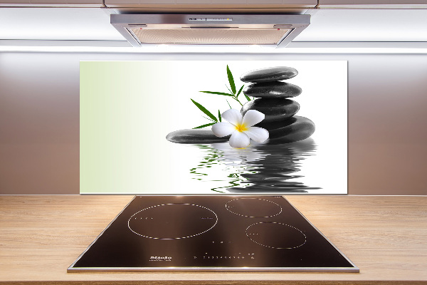 Spatscherm keuken Zen-stenen