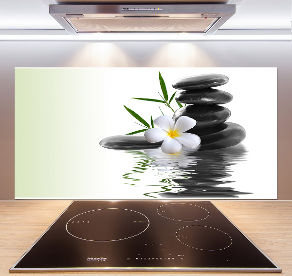 Spatscherm keuken Zen-stenen