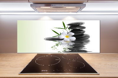 Spatscherm keuken Zen-stenen