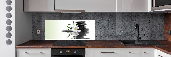 Spatscherm keuken Zen-stenen