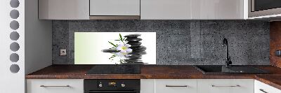 Spatscherm keuken Zen-stenen