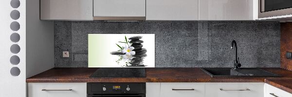 Spatscherm keuken Zen-stenen