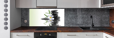 Spatscherm keuken Zen-stenen