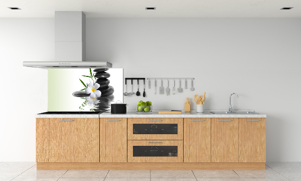 Spatscherm keuken Zen-stenen