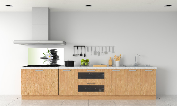 Spatscherm keuken Zen-stenen