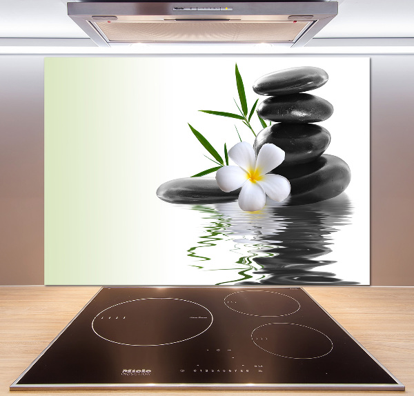 Spatscherm keuken Zen-stenen