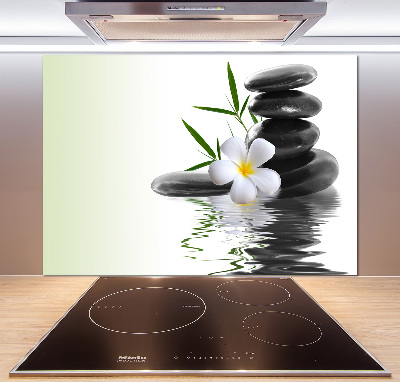 Spatscherm keuken Zen-stenen