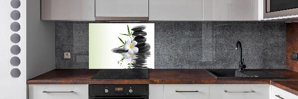 Spatscherm keuken Zen-stenen