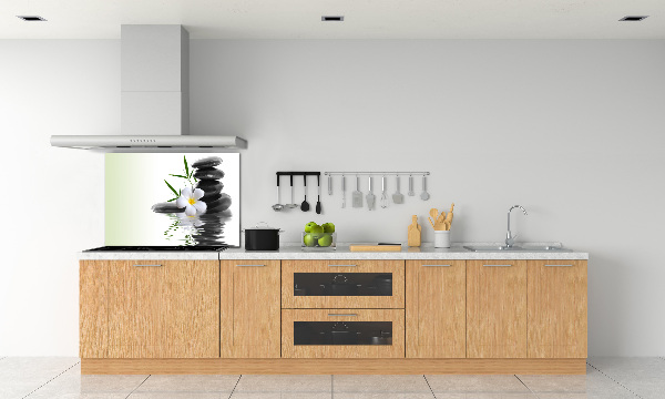 Spatscherm keuken Zen-stenen