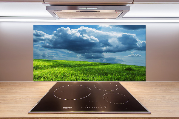 Spatscherm keuken Onweerswolken