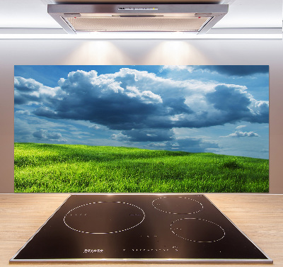 Spatscherm keuken Onweerswolken