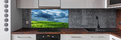 Spatscherm keuken Onweerswolken