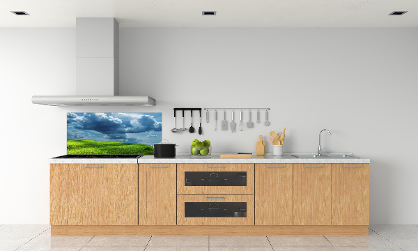 Spatscherm keuken Onweerswolken