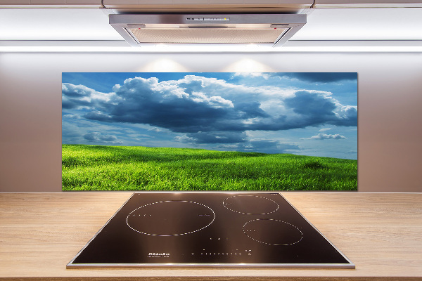 Spatscherm keuken Onweerswolken