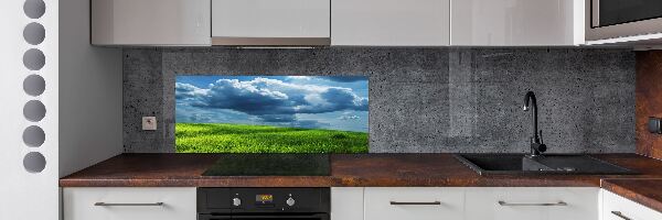 Spatscherm keuken Onweerswolken