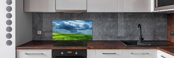 Spatscherm keuken Onweerswolken