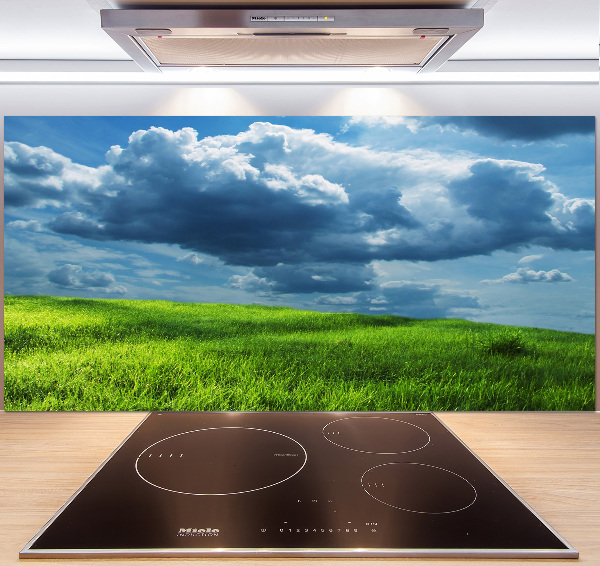 Spatscherm keuken Onweerswolken