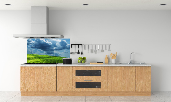 Spatscherm keuken Onweerswolken