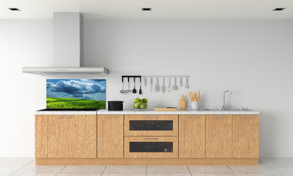 Spatscherm keuken Onweerswolken