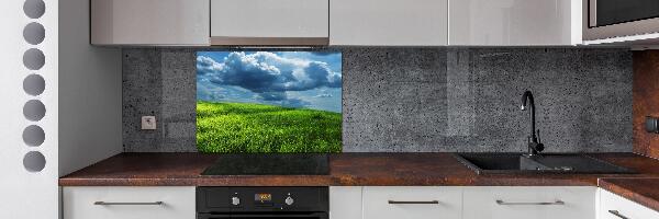 Spatscherm keuken Onweerswolken