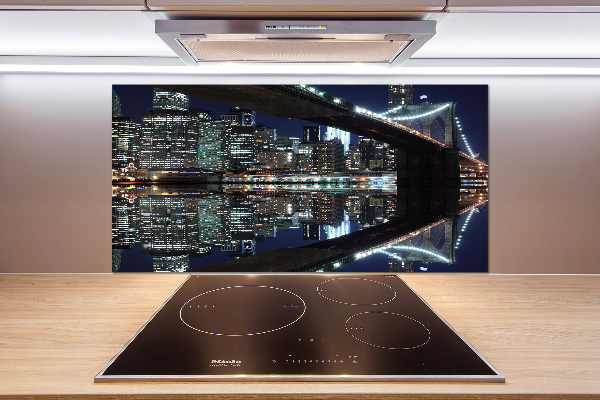 Glazen achterwand keuken Brooklynbrug