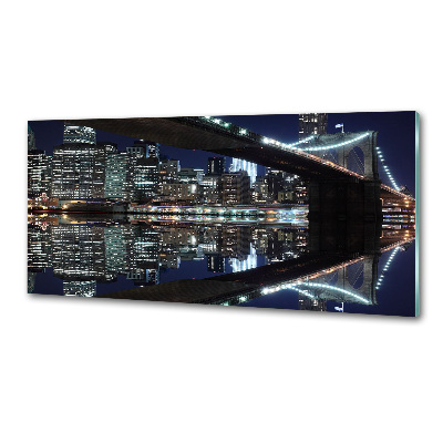 Glazen achterwand keuken Brooklynbrug